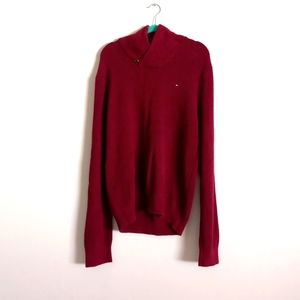Tommy Hilfiger, LG sweater, Burgundy.